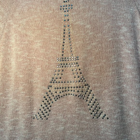 SJS-Made in USA-Knit Sweater/Paris-Medium-Sparkle Silver Beads-Pearl-Casual - Picture 11 of 11